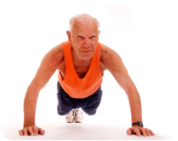 Picture of a man doing a pushup